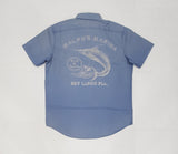 Nwt Polo Ralph Lauren Marina Key Largo Fla Embroidered Classic Fit Short Sleeve Button Down - Unique Style