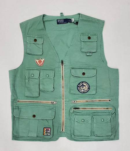 Nwt Polo Ralph Lauren Patches Utility Vest