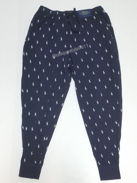 Nwt Polo Ralph Lauren Navy Allover Pony Print Pajamas - Unique Style