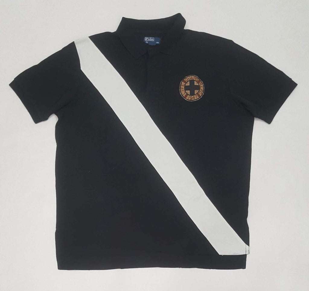 Nwt Polo Ralph Lauren Black 1947 Life Guard R.L.P.C Polo