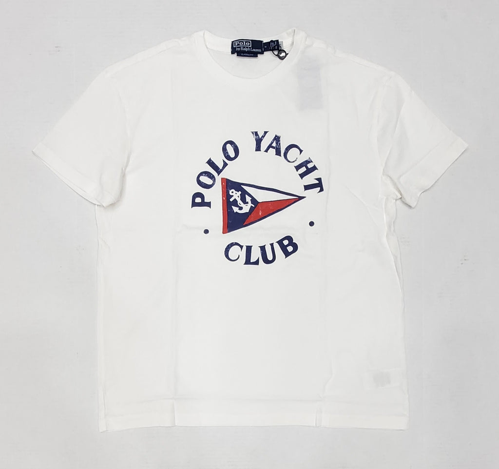Nwt Polo Ralph Lauren White Yacht Club Classic Fit Tee