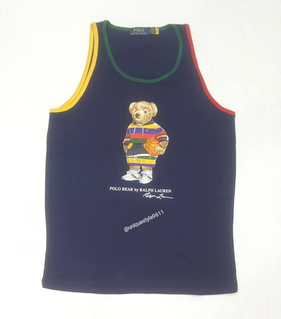 Nwt Polo Ralph Lauren Navy Teddy Bear Tank Top