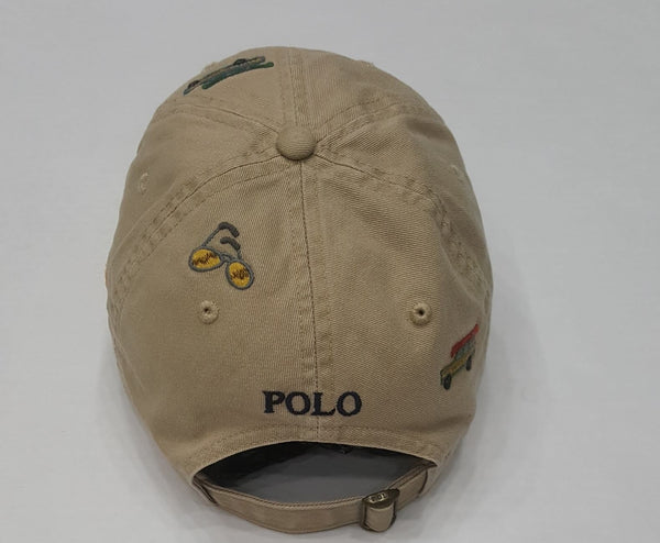 Nwt Polo Ralph Lauren Allover Car Print Adjustable Strap Back - Unique Style