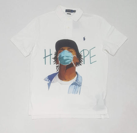 Nwt Polo Ralph Lauren Striped Spellout Classic Fit Polo