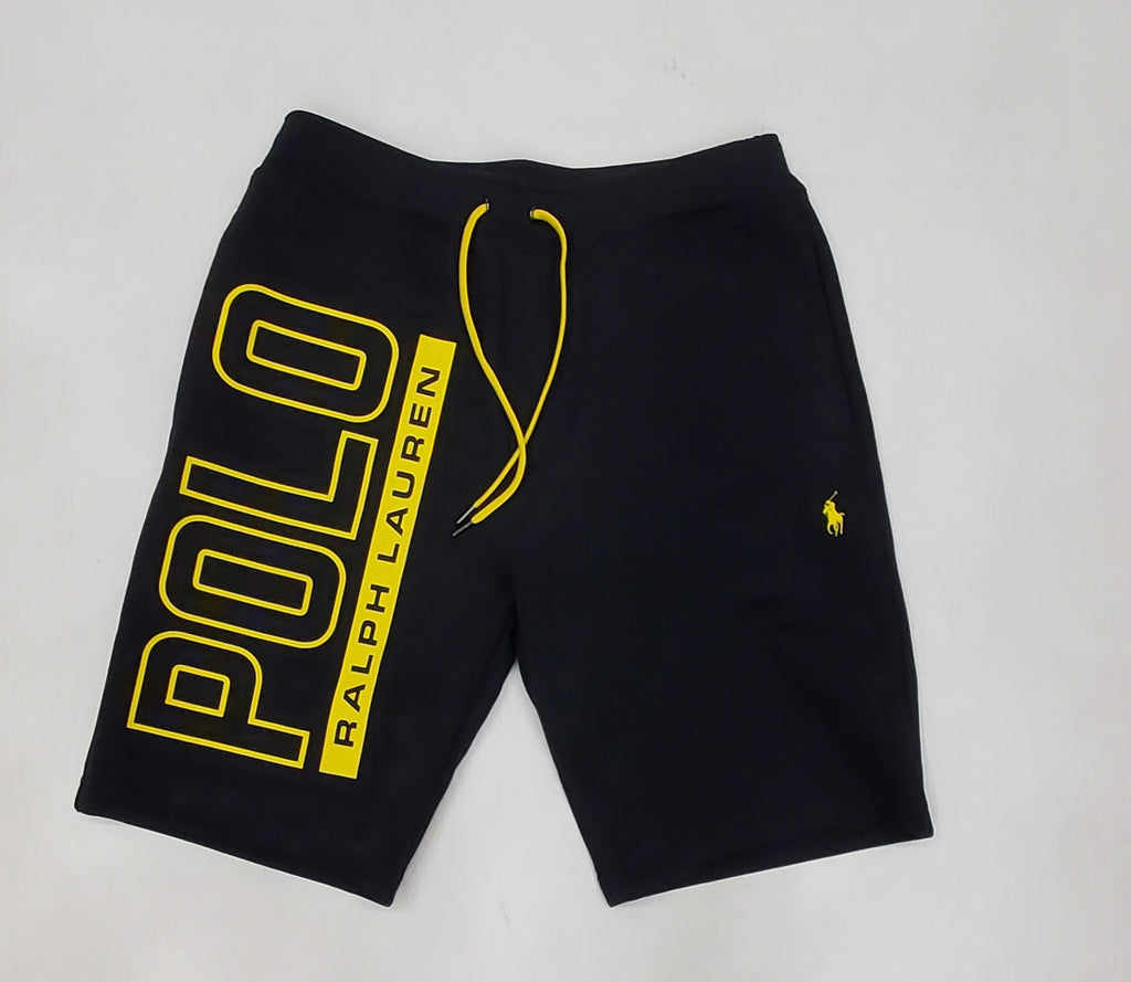 Nwt Polo Ralph Lauren Black/Yellow Spellout Shorts