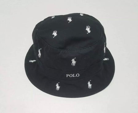 Nwt Polo Ralph Lauren Kids Spa Royal Lime Green Big Pony Bucket Hat