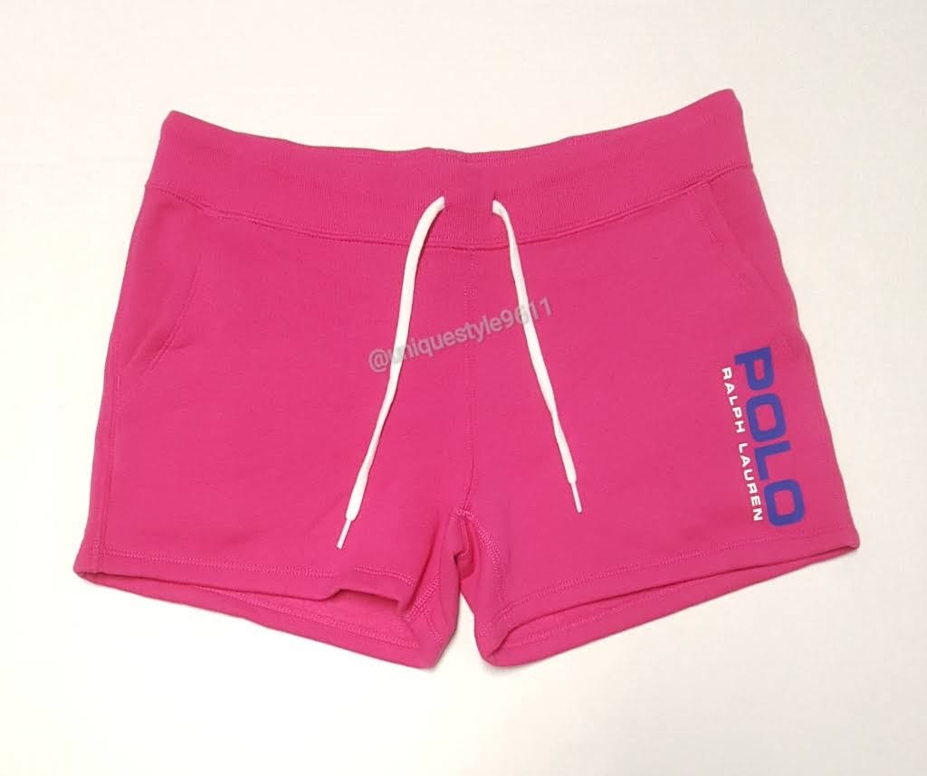 Nwt Polo Ralph Lauren Women's Pink Spellout Shorts