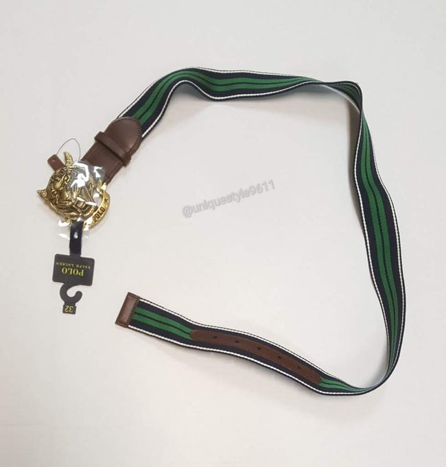 Nwt Polo Ralph Lauren Striped Tiger Belt - Unique Style