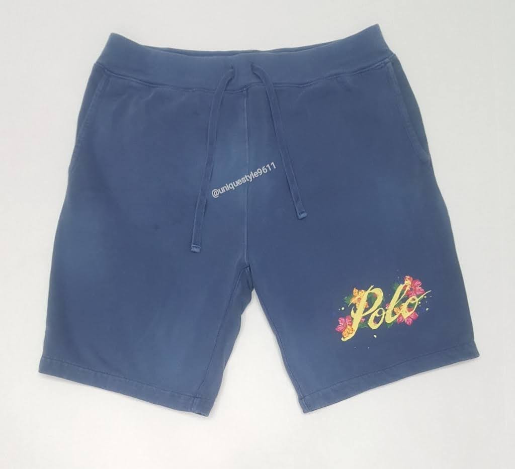 Nwt Polo Ralph Lauren Blue Floral Spellout Shorts