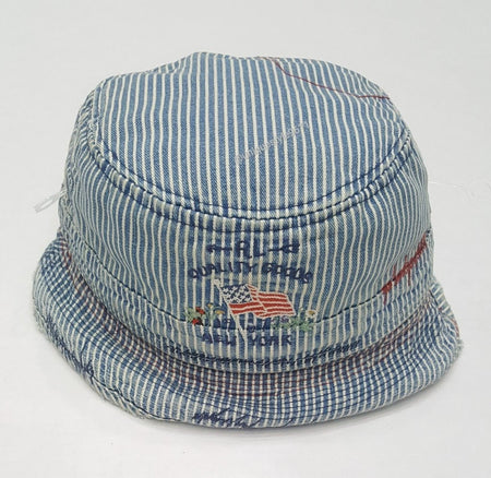 Nwt Polo Ralph Lauren Navy Bear Bucket Hat