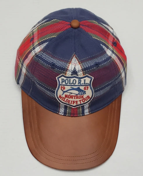 Nwt Polo Ralph Lauren Plaid Montauk Wild Tour Buckled Leather Strap - Unique Style
