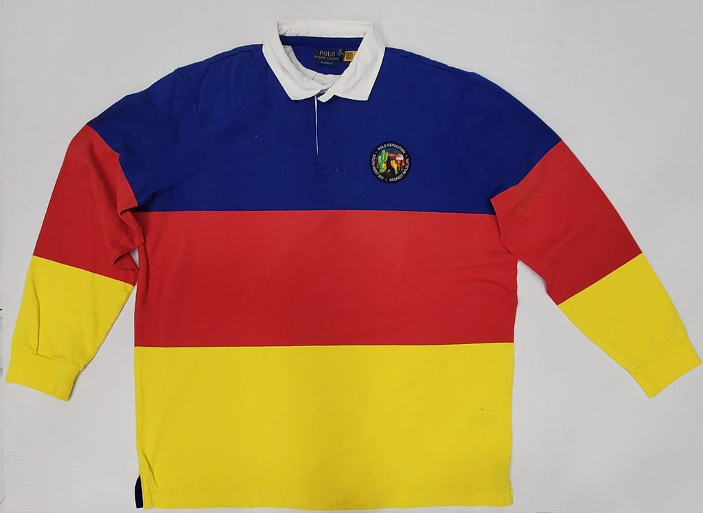 Nwt Polo Ralph Lauren Red /Yellow Expedition Patch Rugby