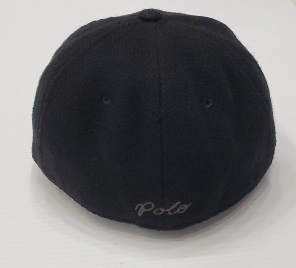 Nwt Polo Ralph Lauren Black 'P' Wool Fitted Hat - Unique Style