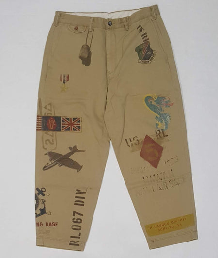 Nwt Polo Ralph Lauren Camo Patches Slim Fit Cargo Pants