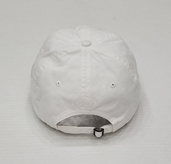 Nwt Polo Ralph Lauren White ON White Big Pony Adjustable Strap Back Hat - Unique Style