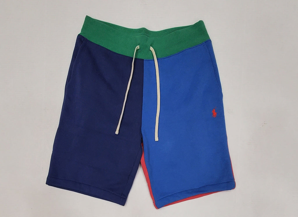Nwt Polo Ralph Lauren Color Block Small Pony Fleece Shorts