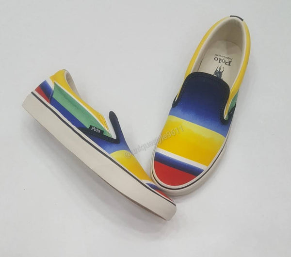 NWT Polo Striped Slip-On Sneakers Online