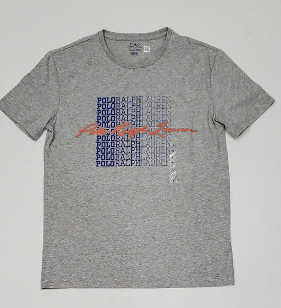 Nwt Polo Ralph Lauren All Over Grey Tee - Unique Style