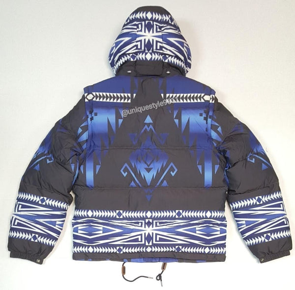 Nwt Polo Ralph Lauren Aztec Convertible Down Vest/Jacket - Unique Style