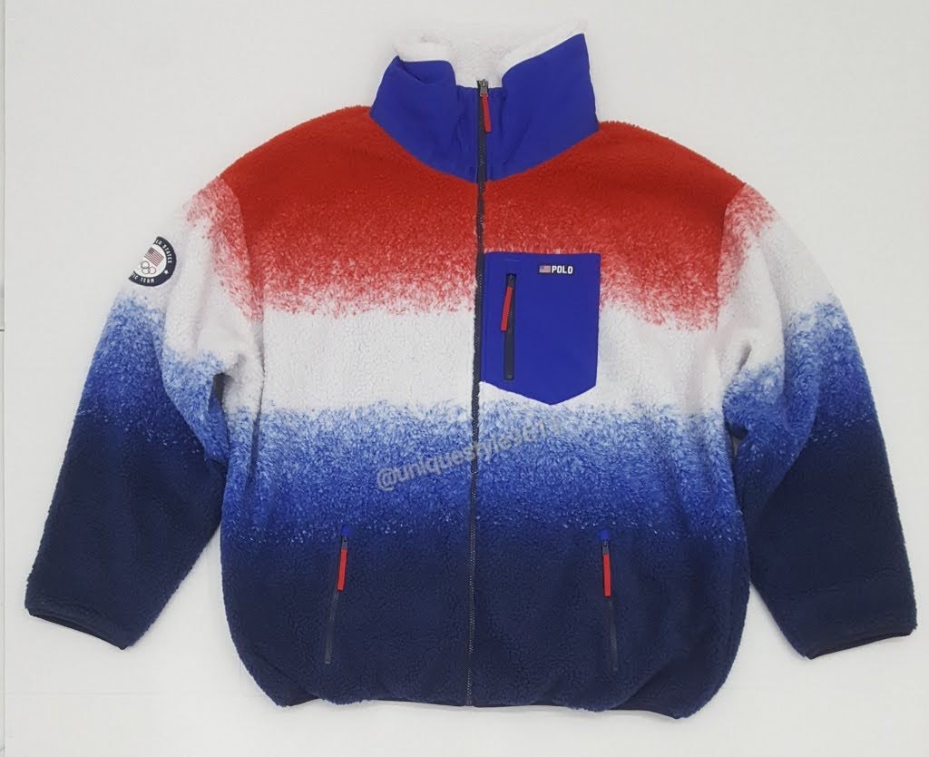 Nwt Polo Ralph Lauren Team USA Zip Up Fleece Sweatshirt