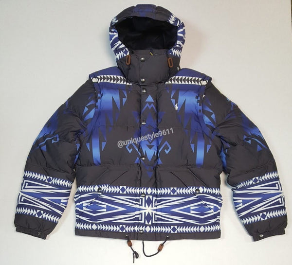 Nwt Polo Ralph Lauren Aztec Convertible Down Vest/Jacket - Unique Style