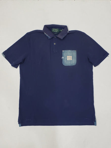 Nwt Polo Ralph Lauren Navy Denim Pocket Classic Fit Polo - Unique Style