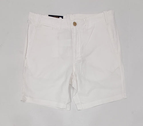 Nwt Polo Ralph Lauren White Cotton Blend Straight Fit Shorts - Unique Style