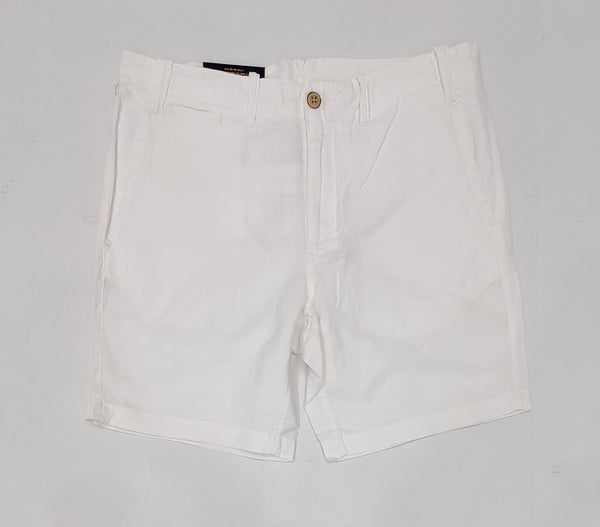 Nwt Polo Ralph Lauren White Cotton Blend Straight Fit Shorts - Unique Style