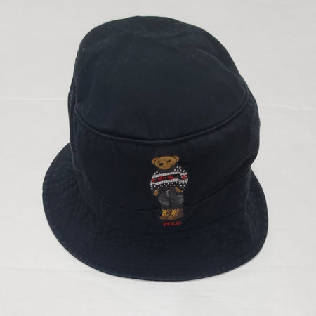 Nwt Polo Ralph Lauren Olive/Black Pony Bucket Hat