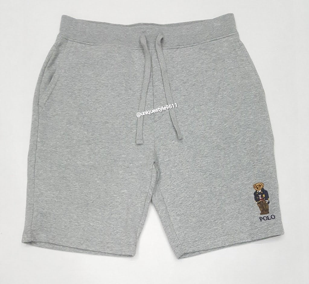 Nwt Polo Ralph Lauren Grey Prep Teddy Bear Shorts