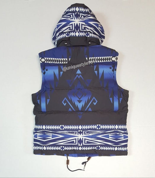 Nwt Polo Ralph Lauren Aztec Convertible Down Vest/Jacket - Unique Style
