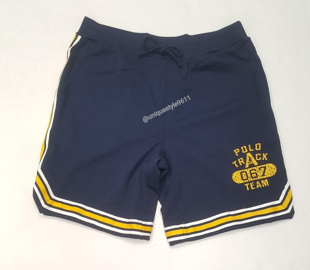 Nwt Polo Ralph Lauren Navy Track 067 Mesh 9 inch Shorts