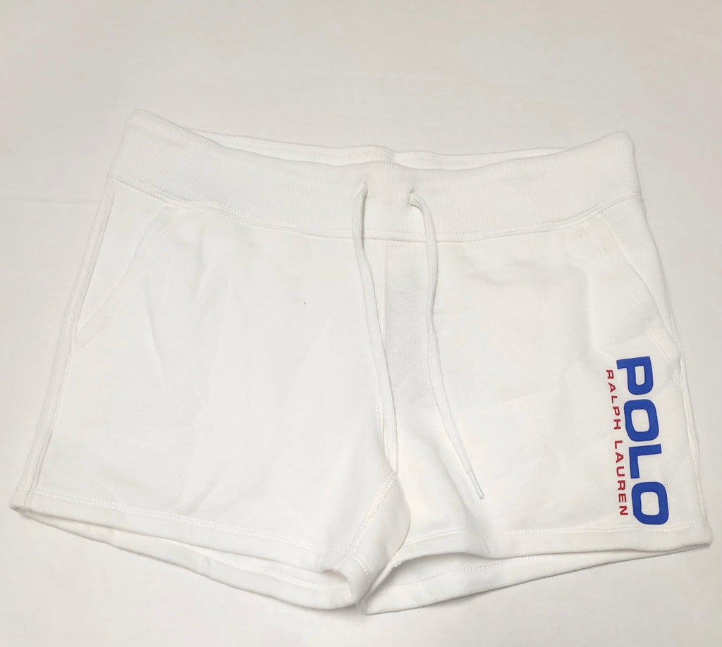 Nwt Polo Ralph Lauren Women's White Spellout Shorts