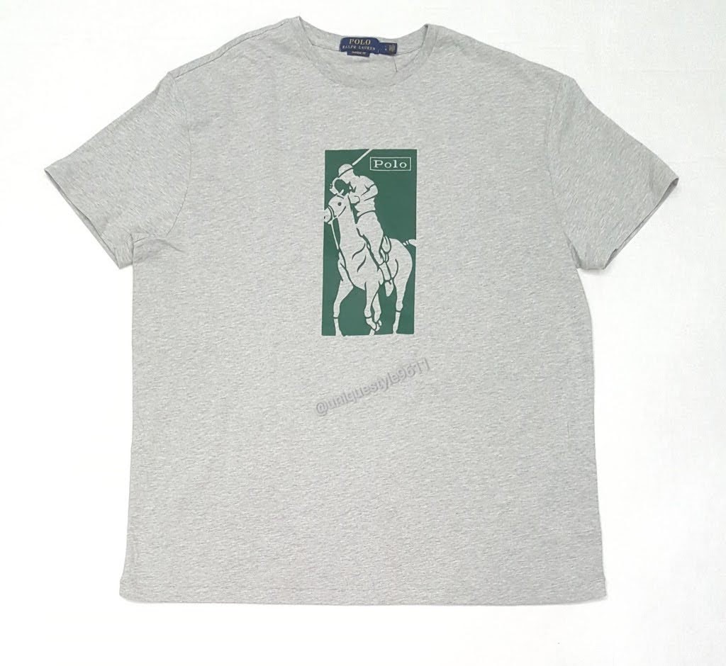 Nwt Polo Ralph Lauren Grey Big Pony Tee