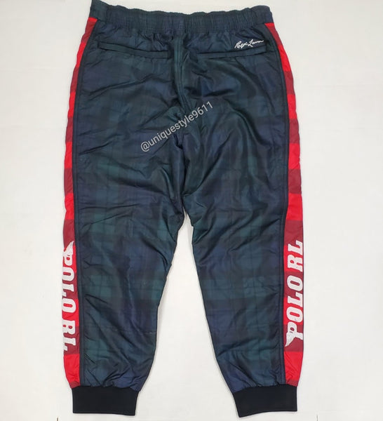 Nwt Polo Ralph Lauren Plaid Tartan Patch Racing Windbreaker Pants - Unique Style