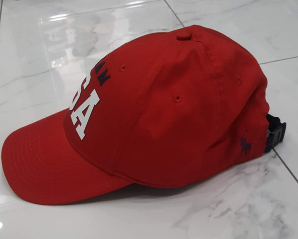 Nwt Polo Ralph Lauren Red Team USA Olympic 2021 Adjustable Strap Back - Unique Style