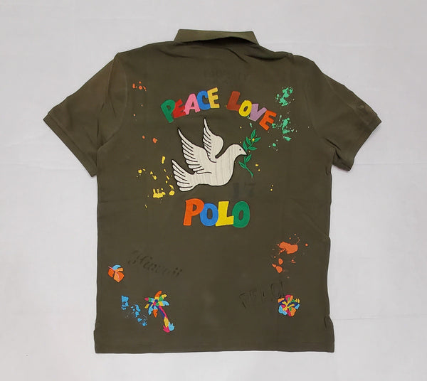 Nwt Polo Ralph Lauren Olive Peace 67 Classic Fit Polo - Unique Style