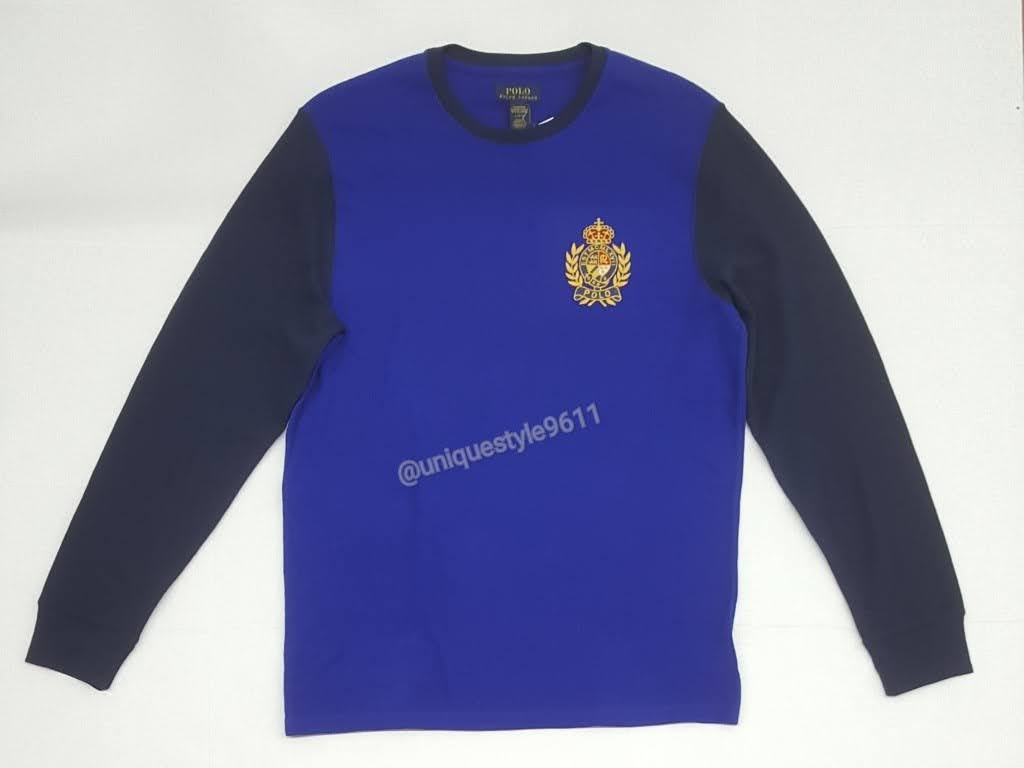 Nwt Polo Ralph Lauren Royal Blue Crest Thermal