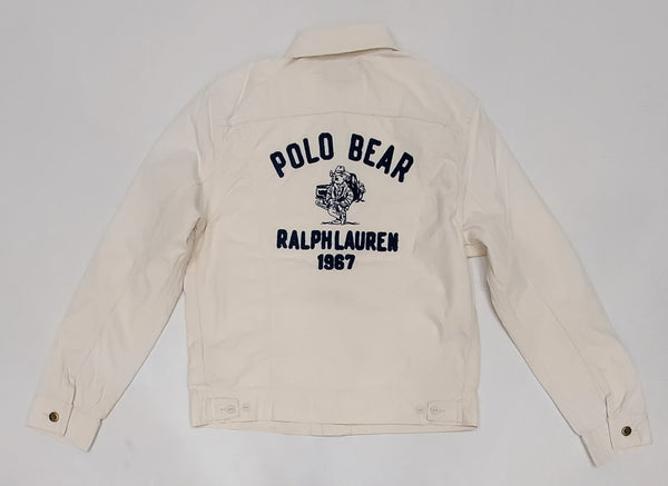 Nwt Polo Ralph Lauren Teddy Bear Embroidered Trucker Jean Jacket - Unique Style