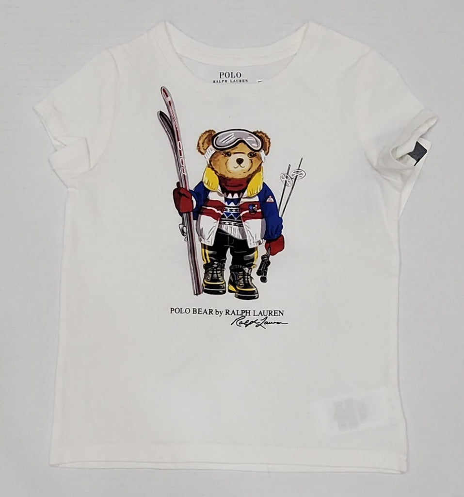 Nwt Girls Polo Ralph Lauren Teddy Bear Ski Tee (2T-6X)