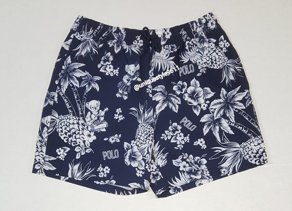 Nwt Polo Ralph Lauren Allover Bear Jungle Print Swim Trunks - Unique Style
