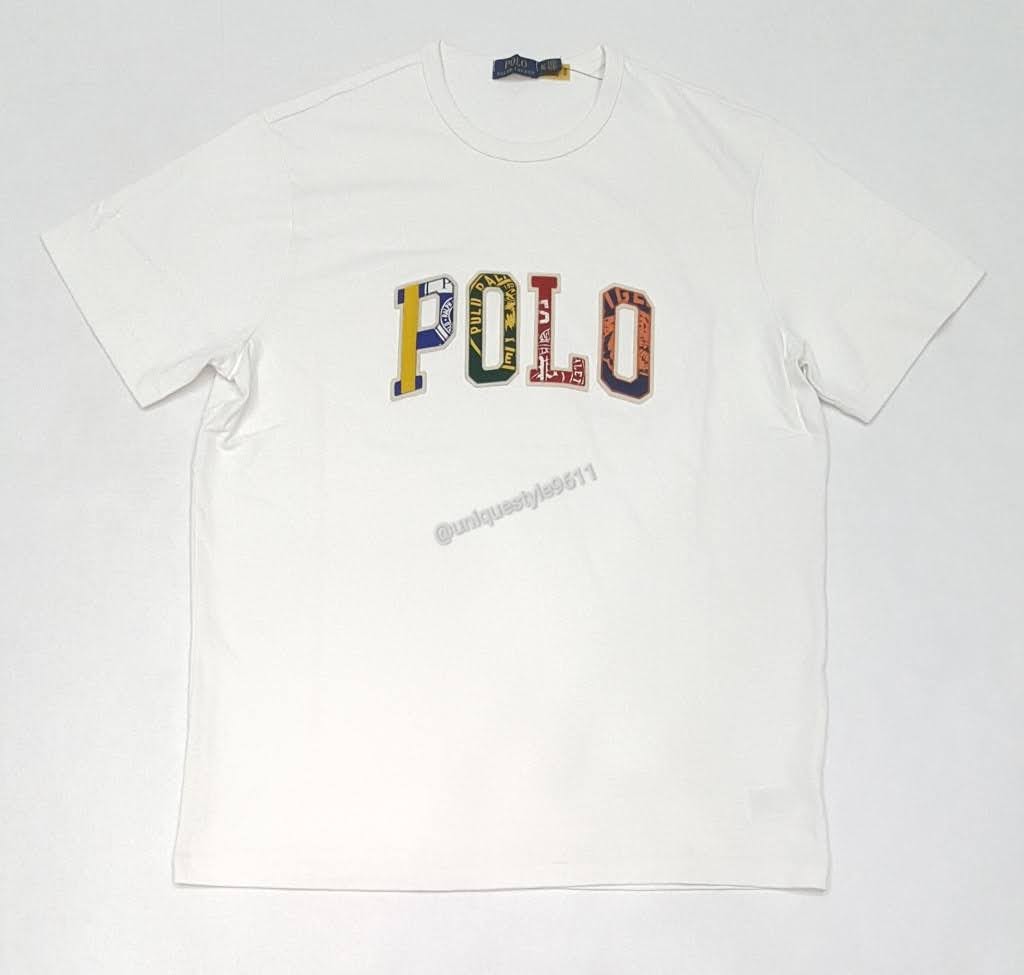 Nwt Polo Big & Tall White Logo Spellout Tee u