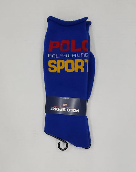 Nwt Polo Ralph Lauren 6 Pack Big Pony/Spellout Socks