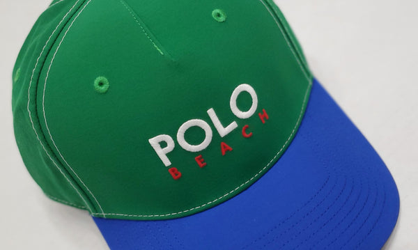 Nwt Polo Ralph Lauren Green Polo Beach Adjustable Strap Back Hat - Unique Style