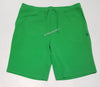 Nwt Polo Big & Tall Green Double Knit Small Pony Shorts - Unique Style