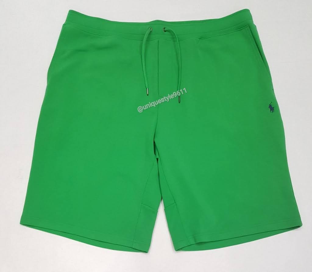 Nwt Polo Big & Tall Green Double Knit Small Pony Shorts U