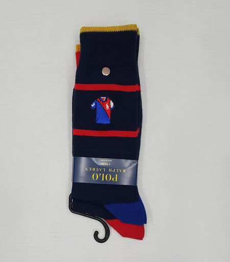 Nwt Polo Ralph Lauren Allover Tennis Pony Socks with Small Pony Socks