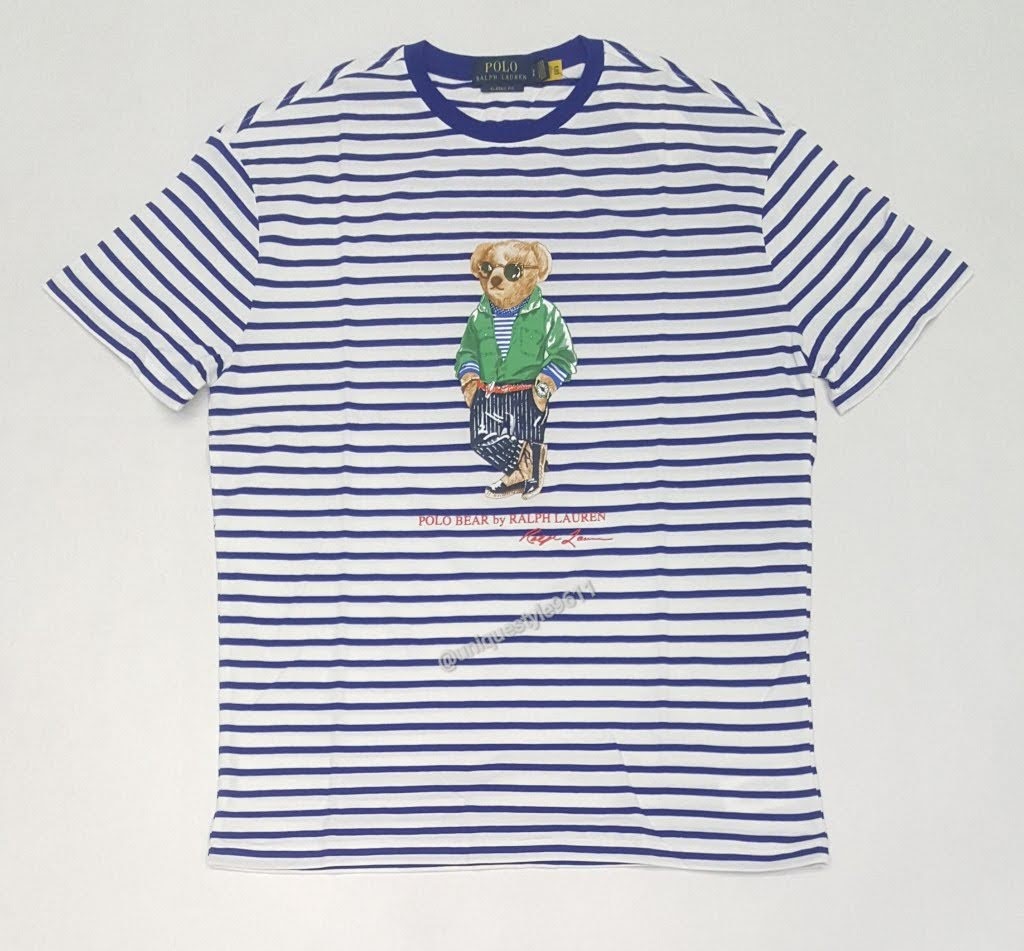 Nwt Polo Ralph Lauren Stripe Blazer Teddy Bear Classic Fit Tee