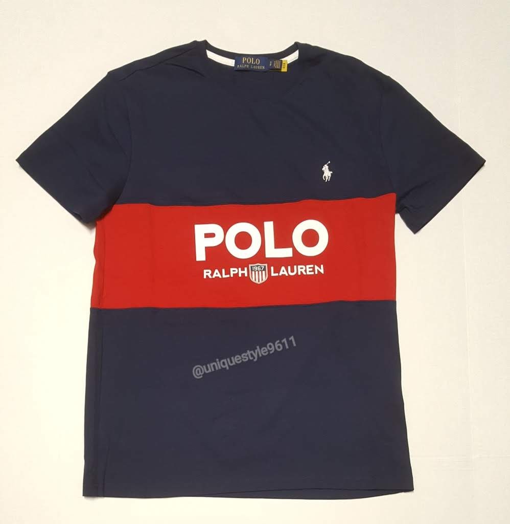 Nwt Polo Ralph Lauren Navy/Red K-Swiss 1967 Tee