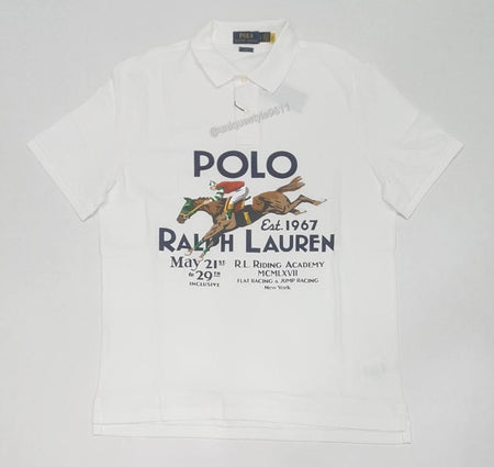 Nwt Polo Ralph Lauren Striped Spellout Classic Fit Polo